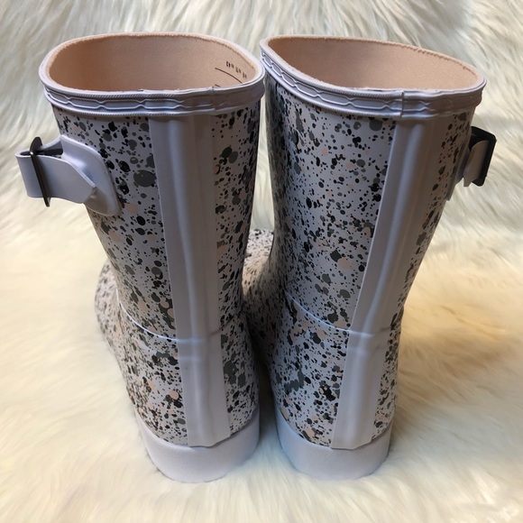 NWOB Hunter Original Refined Short Particle Print Rainboot - Picture 4 of 8